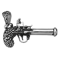 Stainless Steel Pendants Gun blacken Approx Sold By PC