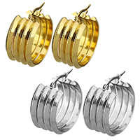 Stainless Steel Hoop Earring plated for woman Sold By Lot