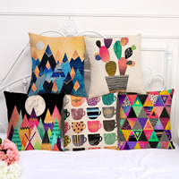 Cushion Cover Cotton Fabric Square & with letter pattern Sold By PC