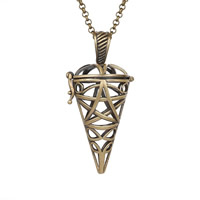 Pregnant Ball Locket Pendant Brass Triangle plated hollow lead & cadmium free 20mm-30mm Approx 2-4mm Sold By PC