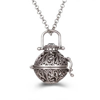 Pregnant Ball Locket Pendant Brass Round plated hollow lead & cadmium free 20mm-30mm Approx 2-4mm Sold By PC