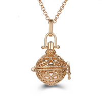 Pregnant Ball Locket Pendant Brass Round plated hollow lead & cadmium free 20mm-30mm Approx 2-4mm Sold By PC