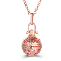 Pregnant Ball Locket Pendant Brass Round plated hollow lead & cadmium free 20mm-30mm Approx 2-4mm Sold By PC