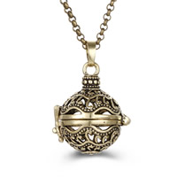 Pregnant Ball Locket Pendant Brass Round plated hollow lead & cadmium free 20mm-30mm Approx 2-4mm Sold By PC