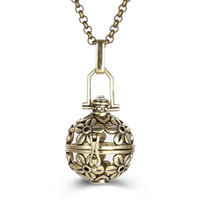 Pregnant Ball Locket Pendant Brass Round plated hollow lead & cadmium free 20mm-30mm Approx 2-4mm Sold By PC