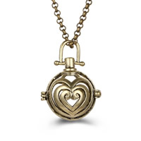 Pregnant Ball Locket Pendant Brass Round plated hollow lead & cadmium free 20mm-30mm Approx 2-4mm Sold By PC