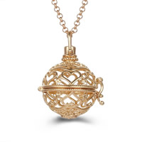 Pregnant Ball Locket Pendant Brass Round plated hollow lead & cadmium free 20mm-30mm Approx 2-4mm Sold By PC