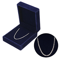 925 Sterling Silver Necklace Chain with packing box & mariner chain Sold By Strand