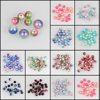 ABS plast perler, ABS plastik perle, Runde, forskellig størrelse for valg, flere farver til valg, Hole:Ca. 1mm, Solgt af Bag