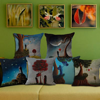 Cushion Cover Cotton Fabric Square Sold By PC