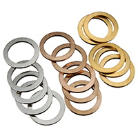 Rustfrit stål Linking Ring, Stainless Steel, Donut, forgyldt, flere farver til valg, 15x1mm, 200pc'er/Lot, Solgt af Lot