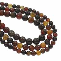 Natural Miracle Agate Beads Round Approx 1mm Sold Per Approx 15.5 Inch Strand