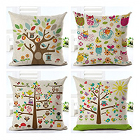 Cushion Cover Cotton Fabric Square printing With Animal Pattern Sold By PC