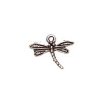 Zinklegering Hangers, Zinc Alloy, Dragonfly, antiek zilver plated, lood en cadmium vrij, 14x18mm, Gat:Ca 1-1.5mm, 50pC's/Bag, Verkocht door Bag