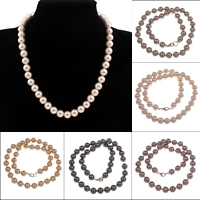 South Sea Shell Ketting, Ronde, verschillende grootte voor keus & voor vrouw, meer kleuren voor de keuze, Per verkocht Ca 18 inch Strand