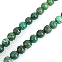 Jade Pärlor, Jade afrikansk, Rund, naturlig, olika storlek för val, Hål:Ca 0.5-2mm, Såld Per Ca 15 inch Strand