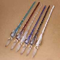 Lampwork Glass Dip Pen handmade silver foil Sold By PC