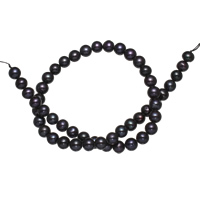 Cultured Potato Freshwater Pearl Beads black 8-9mm Approx 0.8mm Sold Per Approx 15 Inch Strand