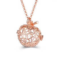 Zinc Alloy regnant Harmony Ball Trui Ketting, Appel, plated, rolo ketting & voor vrouw & hol, meer kleuren voor de keuze, lood en cadmium vrij, 800mm, Per verkocht Ca 31 inch Strand