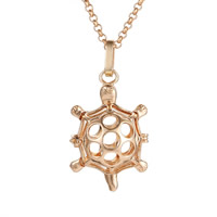 laiton Harmony Enceinte Boule Collier Pull, tortue, Placage, chaîne Rolo & pour femme & creux, plus de couleurs à choisir, sans plomb et cadmium, 800mm, Vendu par Environ 31 pouce brin