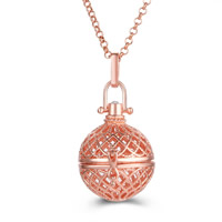 laiton Harmony Enceinte Boule Collier Pull, Rond, Placage, chaîne Rolo & pour femme & creux, plus de couleurs à choisir, sans plomb et cadmium, 800mm, Vendu par Environ 31 pouce brin