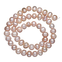 Cultured Potato Freshwater Pearl Beads natural purple 7-8mm Approx 0.8mm Sold Per Approx 15 Inch Strand