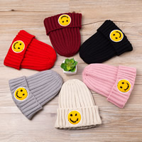 Children Hat Wool Smiling Face elastic & for children 400-550mm Sold By PC