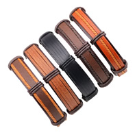 Koeienhuid Armband-Set, met Gewaxt nylon koord, verstelbaar & voor de mens, Lengte Ca 7-7.8 inch, 5strengen/Stel, Verkocht door Stel