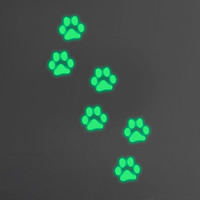 Night Glow Stickers PVC Plastic Footprint adhesive & luminated Sold By PC