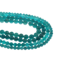 Amazonite Pärlor, Amazonit, Rund, olika storlek för val, Hål:Ca 1mm, Såld Per Ca 15.5 inch Strand