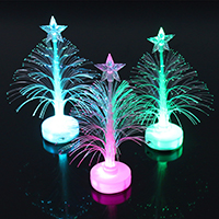 acrilico Albero di Natale, con motivo a stella & Gioielli di Natale & LED, 120x60x60mm, Venduto da PC