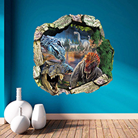 3D Wall Sticker, PVC, tapadó & 3D hatás & vízálló, 500x500mm, Által értékesített Set