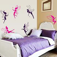 Wall Stickers & Decals PVC Plastic adhesive & waterproof Sold By Set