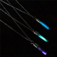 luminated Ketting, Messing, met Glas, met 5cm extender keten, platinum plated, ovale keten & voor vrouw, meer kleuren voor de keuze, nikkel, lood en cadmium vrij, 6x29mm, Per verkocht Ca 17.5 inch Strand