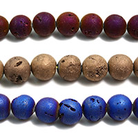 Perles agates, Agate, Rond, normes différentes pour le choix, plus de couleurs à choisir, Trou:Environ 1mm, Longueur Environ 61 pouce, Vendu par lot