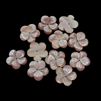 Naturliga rosa Snäckskalspärlor, Pink Shell, Blomma, 20x3mm, Hål:Ca 1mm, 10PC/Bag, Säljs av Bag