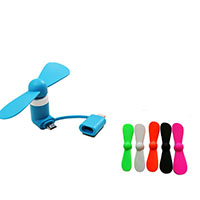 TPE Ventilateur portable d’USB mini de téléphone, éventail, pour téléphone mobile android, plus de couleurs à choisir, 38x86mm, Vendu par PC