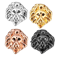 Cubic Zirconia Micro Pave Brass Beads Lion plated micro pave cubic zirconia Approx 1.5mm Sold By Lot