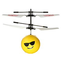 plástico Helicóptero drone bola voadora, Roda, série de expressão facial, amarelo, 160x120mm, vendido por PC