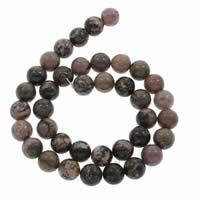 Natural Rhodonite Beads Rhodochrosite Round Sold Per Approx 15 Inch Strand