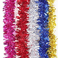 Plástico PVC Enfeites de Decoração de Natal, Jóias de Natal, Mais cores pare escolha, 80mm, vendido para Aprox 1.8 m Strand