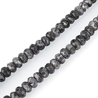 Grânulos de labradorita, Pedra brilhante, Rondelle, facetada, 5x8mm, Buraco:Aprox 1mm, Aprox 77PCs/Strand, vendido para Aprox 15 inchaltura Strand