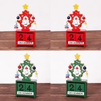 Wood Christmas Calendar the date could be changed & Christmas jewelry & with number pattern & with letter pattern 160mm Sold By PC