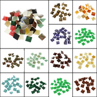 Gemstone Cabochons, Ädelsten, Square, olika material för val, 12x12x7mm, 100PC/Bag, Säljs av Bag