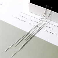 Fashion Fringe Oorbellen, 925 Sterling Zilver, geplatineerd, voor vrouw, 130mm, Verkocht door pair