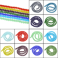 Grânulos de cristal, tamanho diferente para a escolha & facetada, mais cores para a escolha, Buraco:Aprox 1mm, comprimento Aprox 15 inchaltura, vendido por Bag