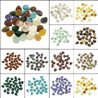 Edelstein Cabochons, Tropfen, verschiedenen Materialien für die Wahl, 8x10x4mm, 100PCs/Tasche, verkauft von Tasche