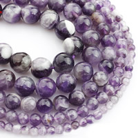 Naturelles perles améthystes, améthyste, Rond, Février Birthstone & normes différentes pour le choix, Vendu par Environ 15 pouce brin