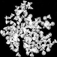 Gummi Tønde Bullet Style Ear Nut, forgyldt, forskellige stilarter for valg, 4.5mm, Ca. 10000pc'er/Bag, Solgt af Bag