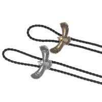 alliage de zinc collier de chandail, avec corde en nylon, Aigle, Placage, unisexe & réglable, plus de couleurs à choisir, protéger l'environnement, sans nickel, plomb et cadmium, Vendu par Environ 39.3 pouce brin